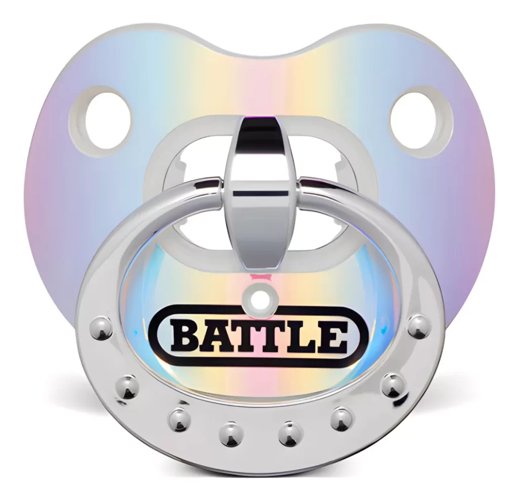 Protector Bucal Battle Oxygen iridiscente tipo binky