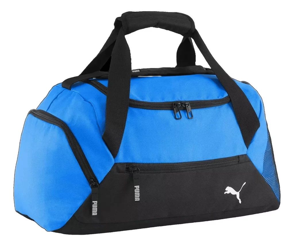 Maleta Puma Futbol Teamgoal 28 L Unisex Azul, ideal para transportar todo tu equipo deportivo de manera organizada y cómoda.