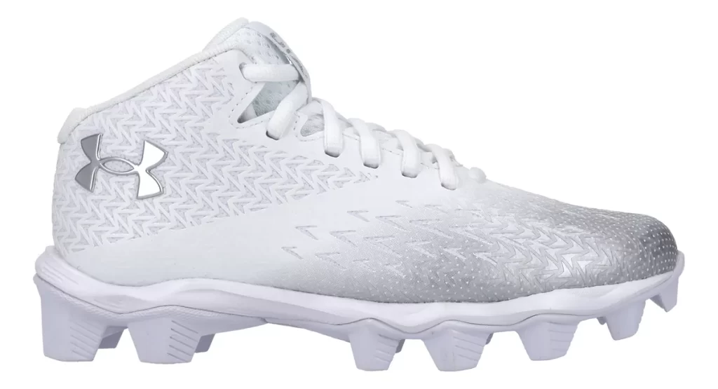 Tachones Under Armour Fútbol Americano Spotlight Franchise 4 en color blanco